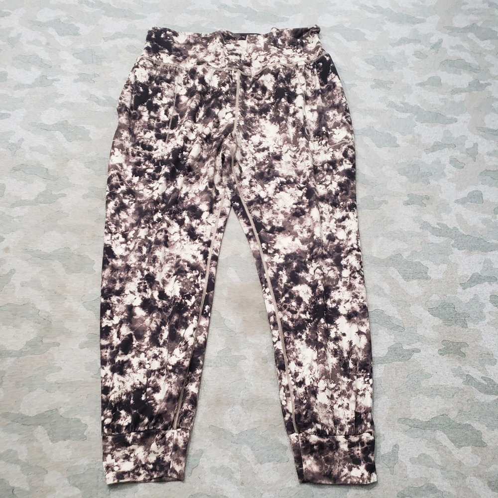 Athleta Jogger Women XL Beige Salutation Tie Dye Yoga Pull On